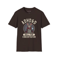 Thumbnail for ADHD&D Roll for Concentration Unisex T-Shirt - Funny Dungeons and Dragons Tee