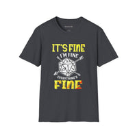 Thumbnail for It's Fine I'm Fine Unisex T-Shirt - Funny Dungeons and Dragons Tee