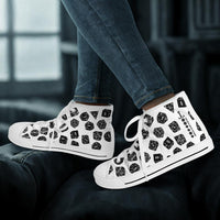 Thumbnail for The Dice Have Spoken - White - DnD Urban Peak High Top Shoes