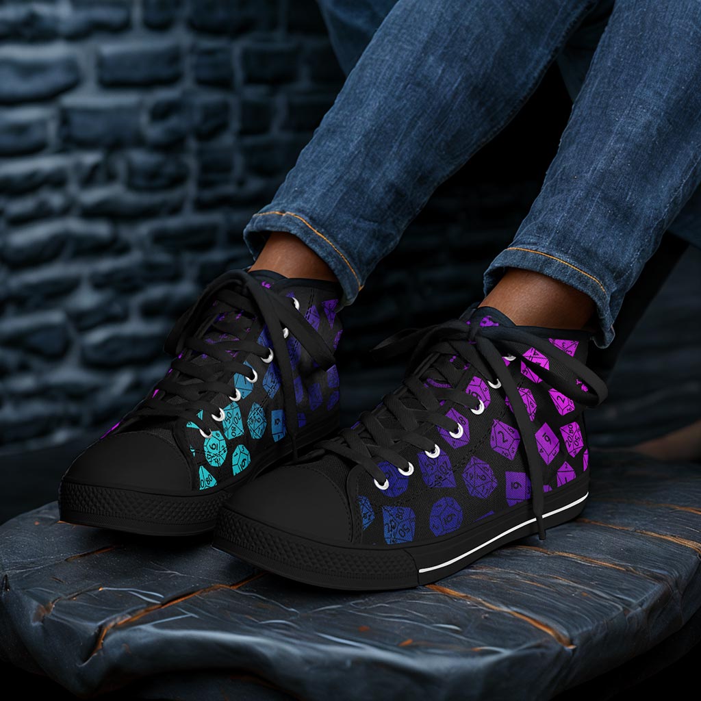 The Dice Have Spoken - Aurora - DnD Urban Peak High Top Shoes