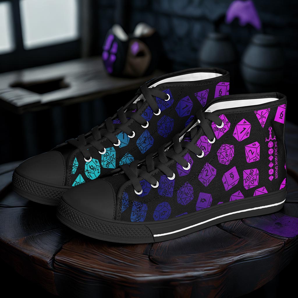 The Dice Have Spoken - Aurora - DnD Urban Peak High Top Shoes