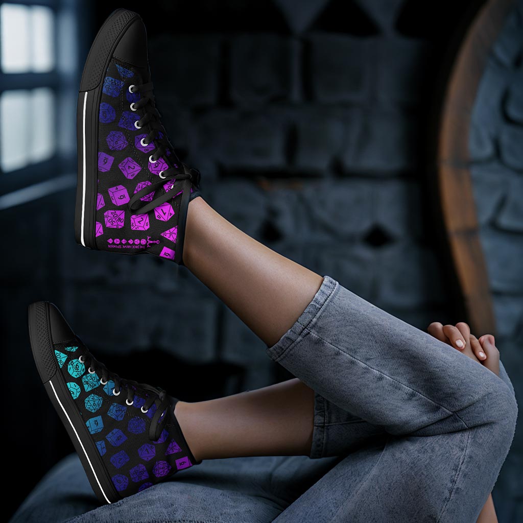 The Dice Have Spoken - Aurora - DnD Urban Peak High Top Shoes