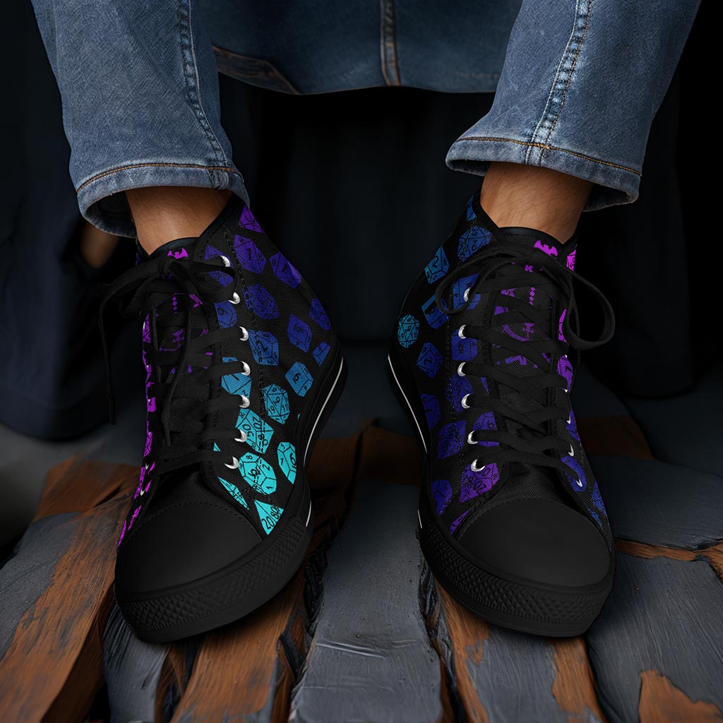 The Dice Have Spoken - Aurora - DnD Urban Peak High Top Shoes