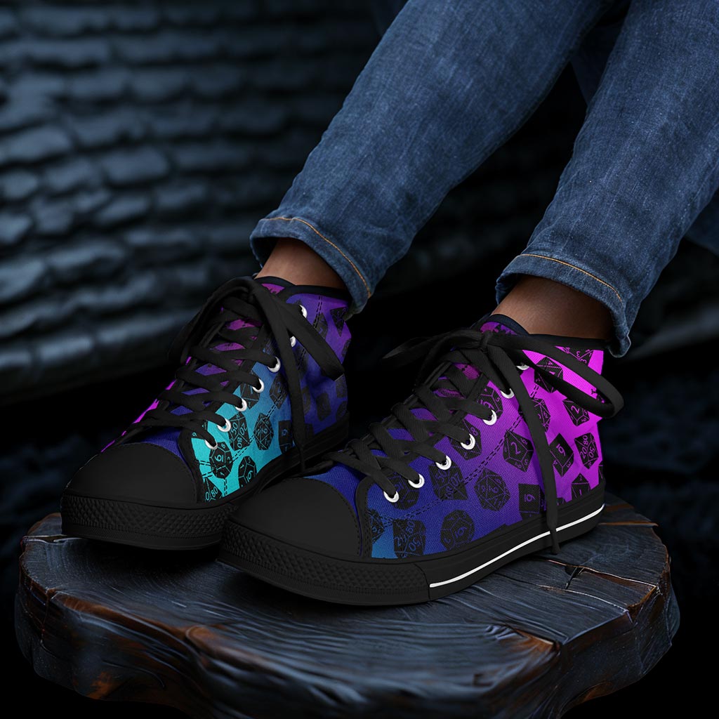 The Dice Have Spoken - Aurora 2 - DnD Urban Peak High Top Shoes