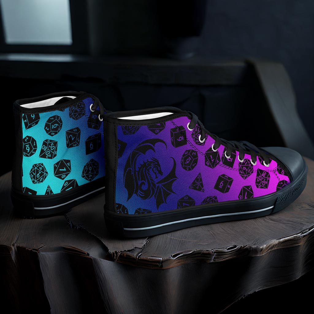 The Dice Have Spoken - Aurora 2 - DnD Urban Peak High Top Shoes