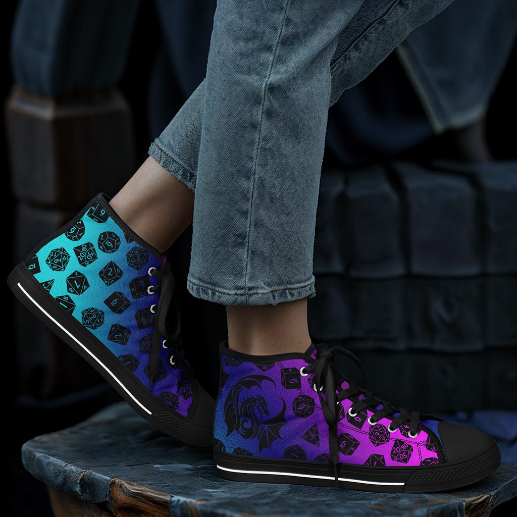 The Dice Have Spoken - Aurora 2 - DnD Urban Peak High Top Shoes