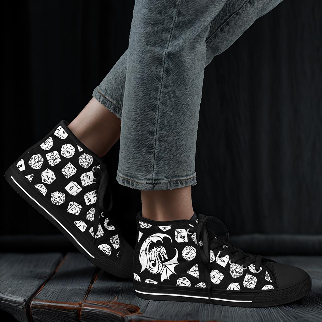 The Dice Have Spoken - DnD Urban Peak High Top Shoes - AOP