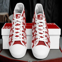 Thumbnail for The Dice Have Spoken - Red&White - DnD Urban Peak High Top Shoes