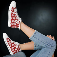 Thumbnail for The Dice Have Spoken - Red&White - DnD Urban Peak High Top Shoes