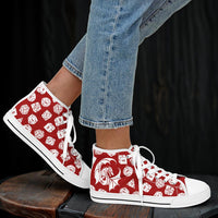 Thumbnail for The Dice Have Spoken - Red&White - DnD Urban Peak High Top Shoes