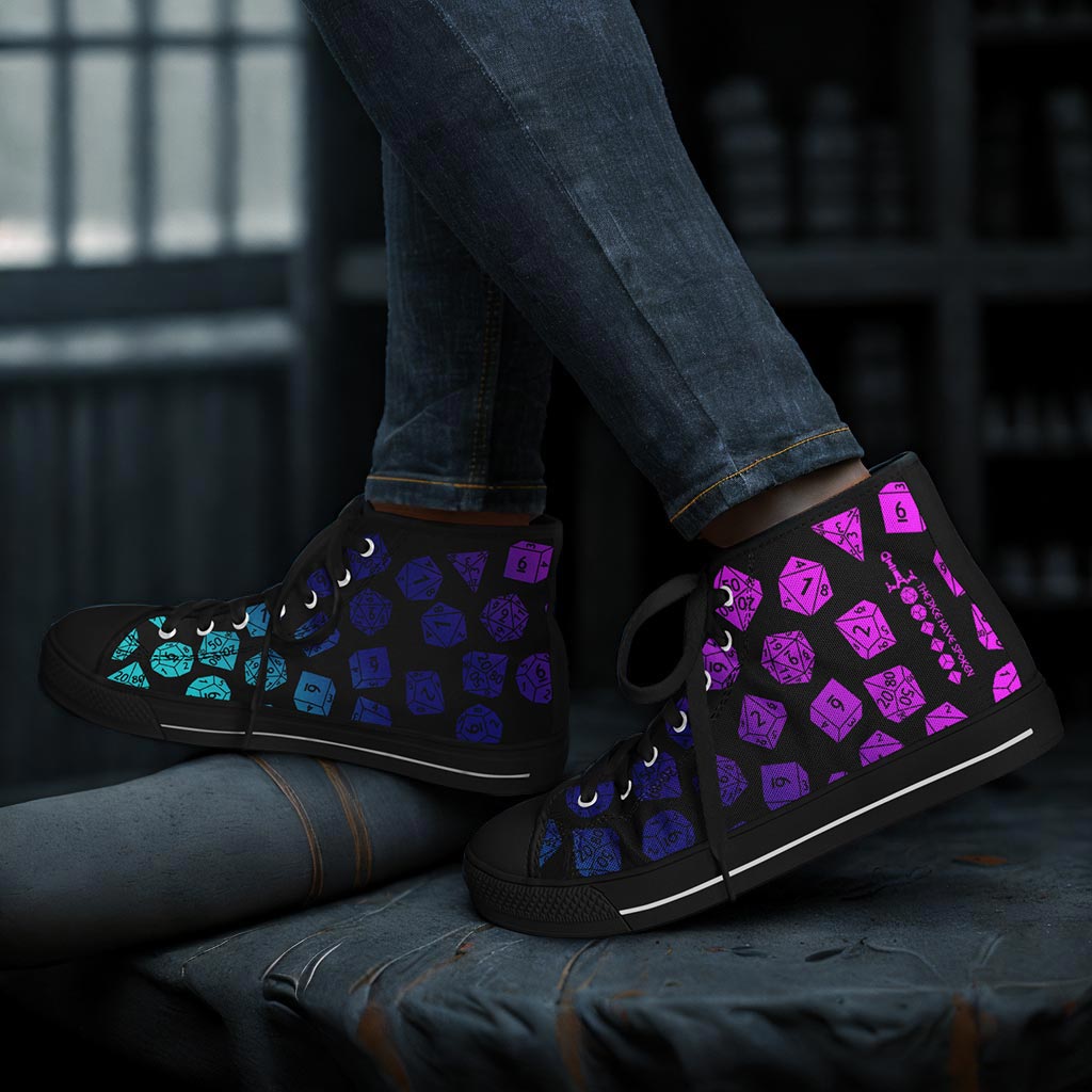 The Dice Have Spoken - Aurora - DnD Urban Peak High Top Shoes