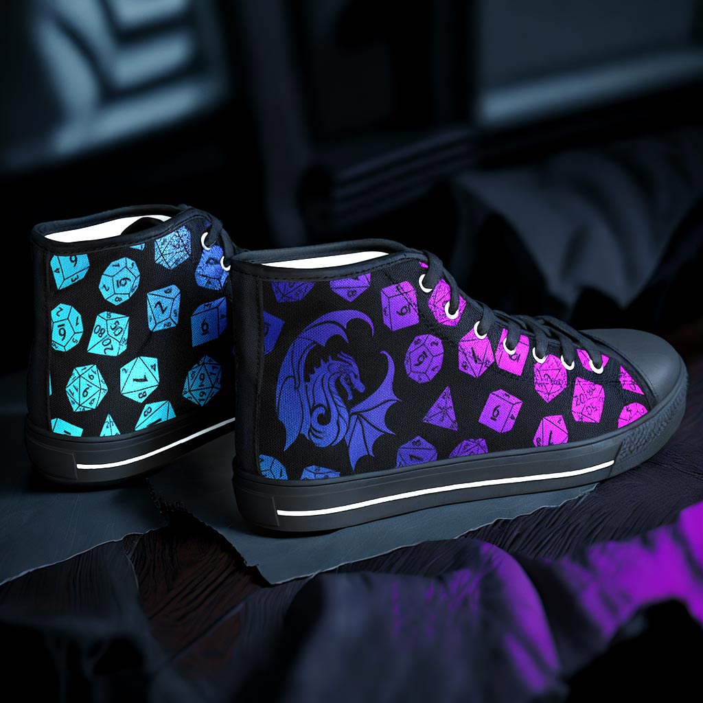 The Dice Have Spoken - Aurora - DnD Urban Peak High Top Shoes