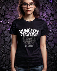 Thumbnail for Dungeon Crawling My Cardio Unisex T-Shirt - Funny Dungeons and Dragons Tee