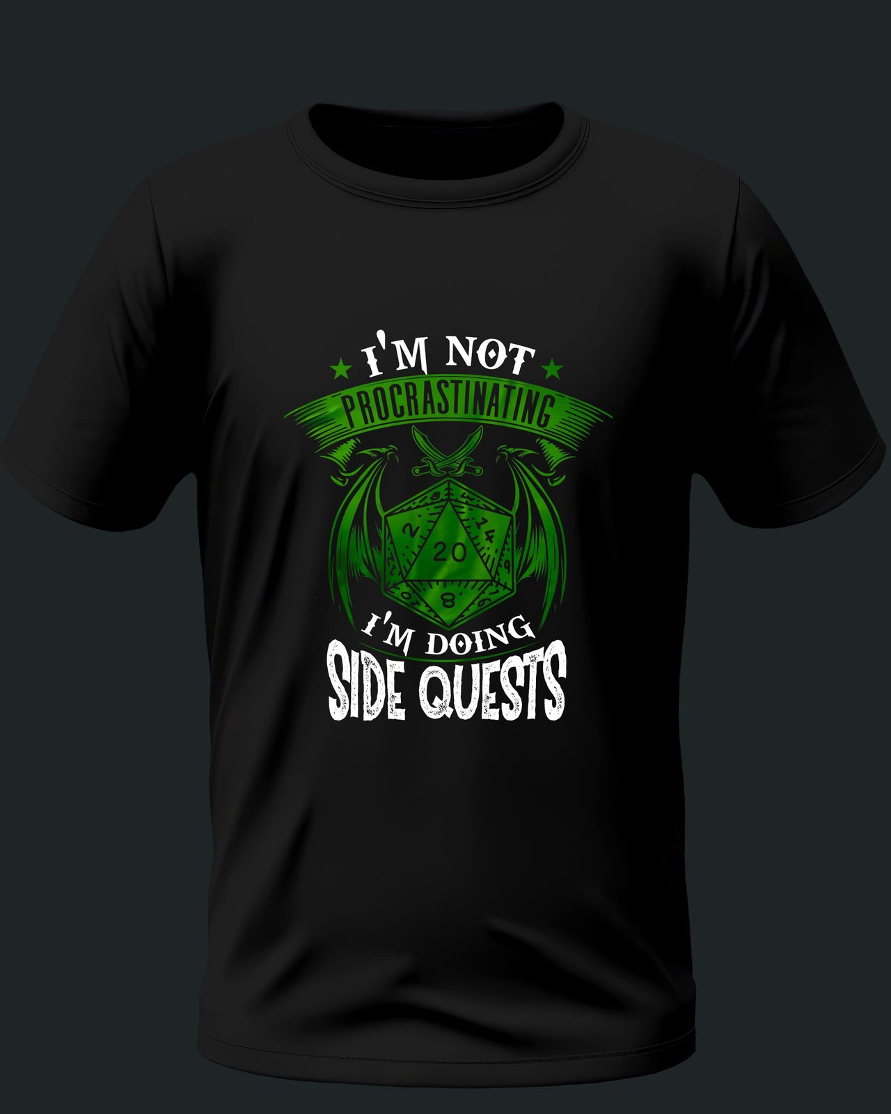 I'm Not Procrastinating Unisex T-Shirt - Funny Dungeons and Dragons Tee