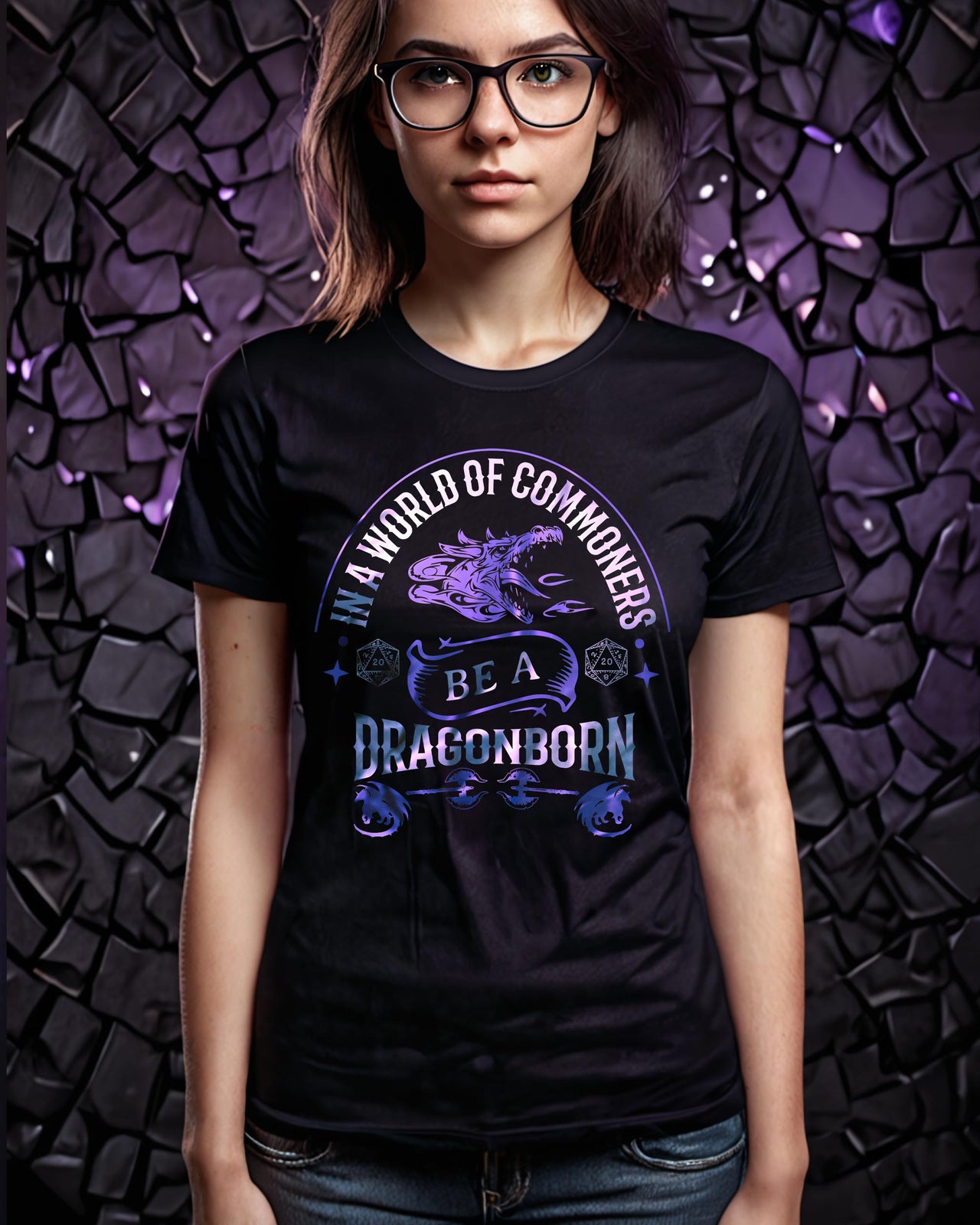 Be A Dragonborn Unisex T-Shirt - Funny Dungeons and Dragons Tee