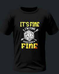 Thumbnail for It's Fine I'm Fine Unisex T-Shirt - Funny Dungeons and Dragons Tee