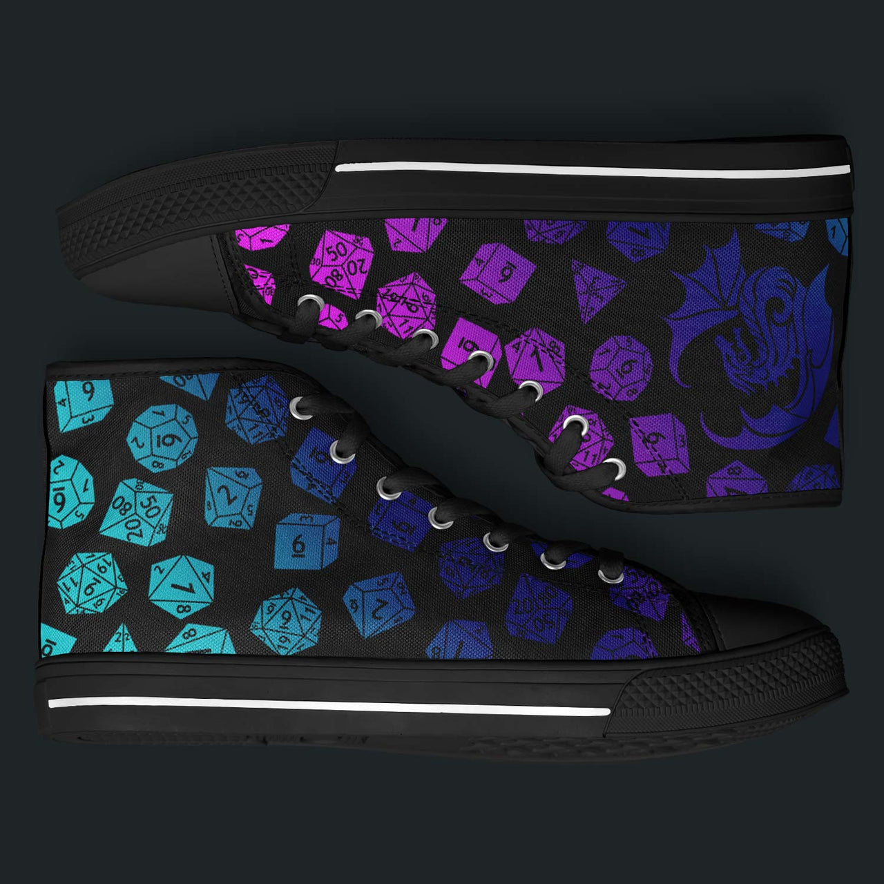 The Dice Have Spoken - Aurora - DnD Urban Peak High Top Shoes